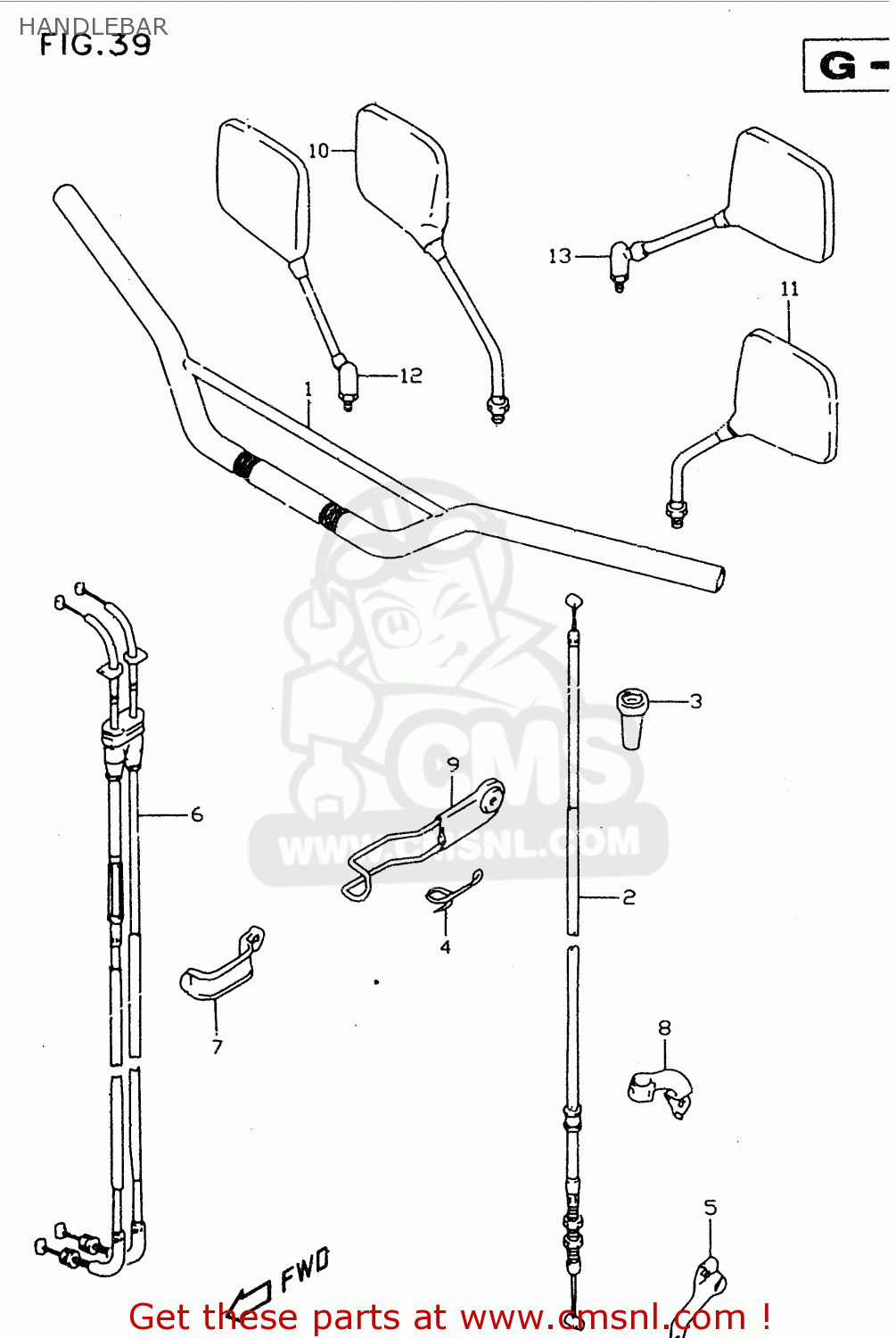HANDLEBAR DR350SE 1997 (V)