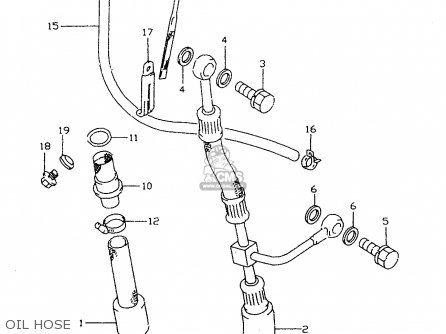OIL HOSE - DR350SE 1997 (V)