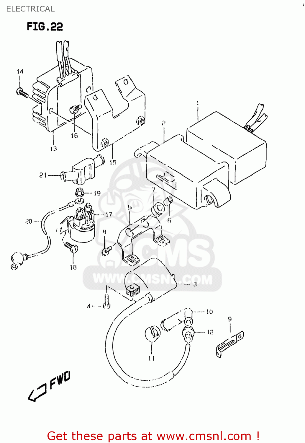 ELECTRICAL DR350SE 1998 (W) USA (E03)