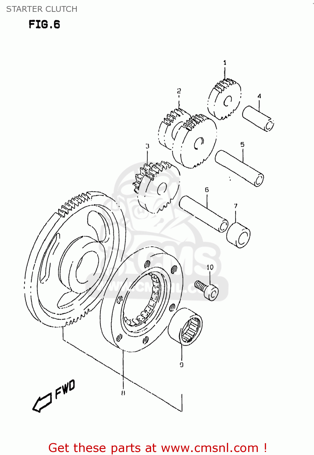 STARTER CLUTCH DR350SE 1998 (W) USA (E03)