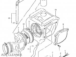 AIR CLEANER - DR350SE 1998 (W) USA (E03)