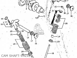 CAM SHAFT-VALVE - DR350SE 1998 (W) USA (E03)