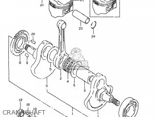 CRANKSHAFT - DR350SE 1998 (W) USA (E03)