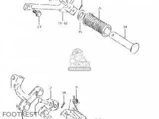 FOOTREST - DR350SE 1998 (W) USA (E03)