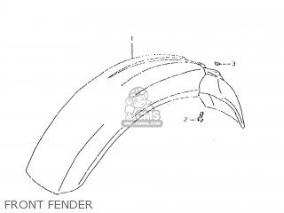 FRONT FENDER - DR350SE 1998 (W) USA (E03)