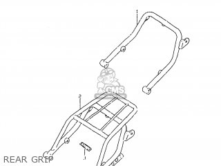 REAR GRIP - DR350SE 1998 (W) USA (E03)