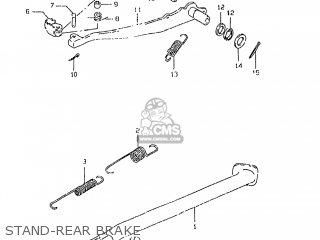 STAND-REAR BRAKE - DR350SE 1998 (W) USA (E03)