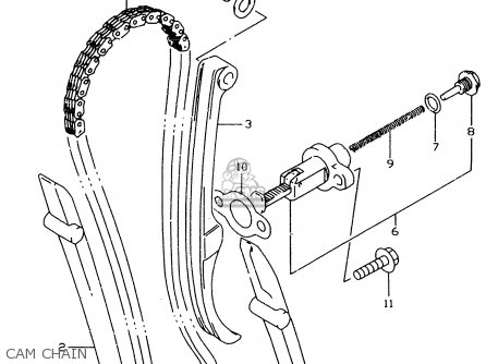 CAM CHAIN - DR350SE 1998 (W)