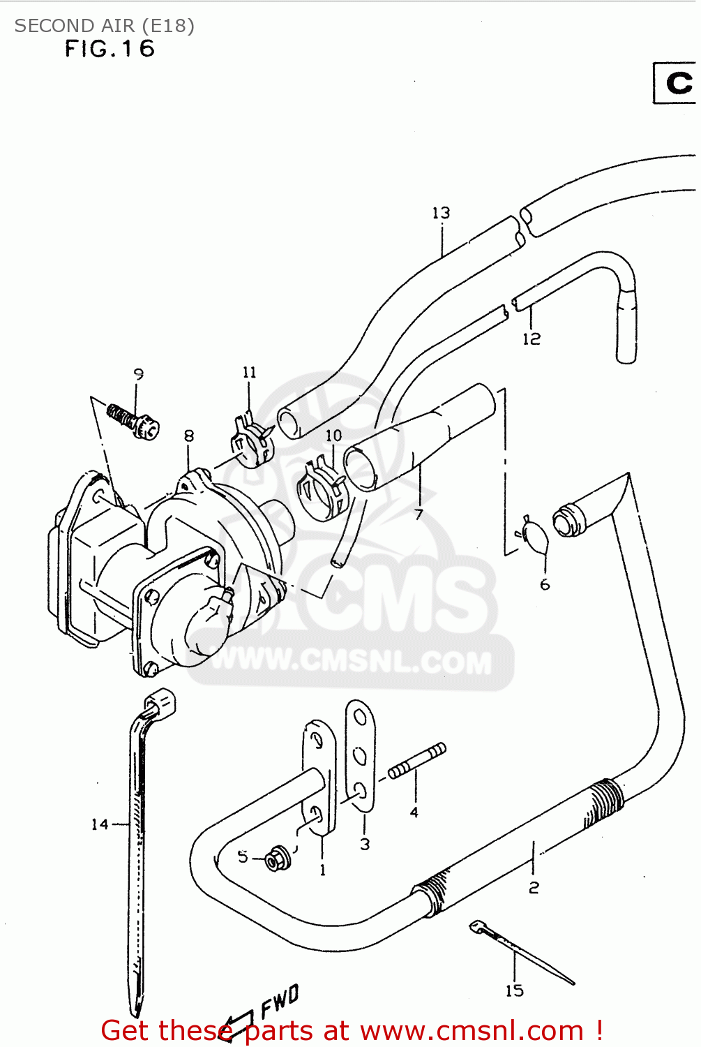 SECOND AIR (E18) DR350SE 1998 (X)