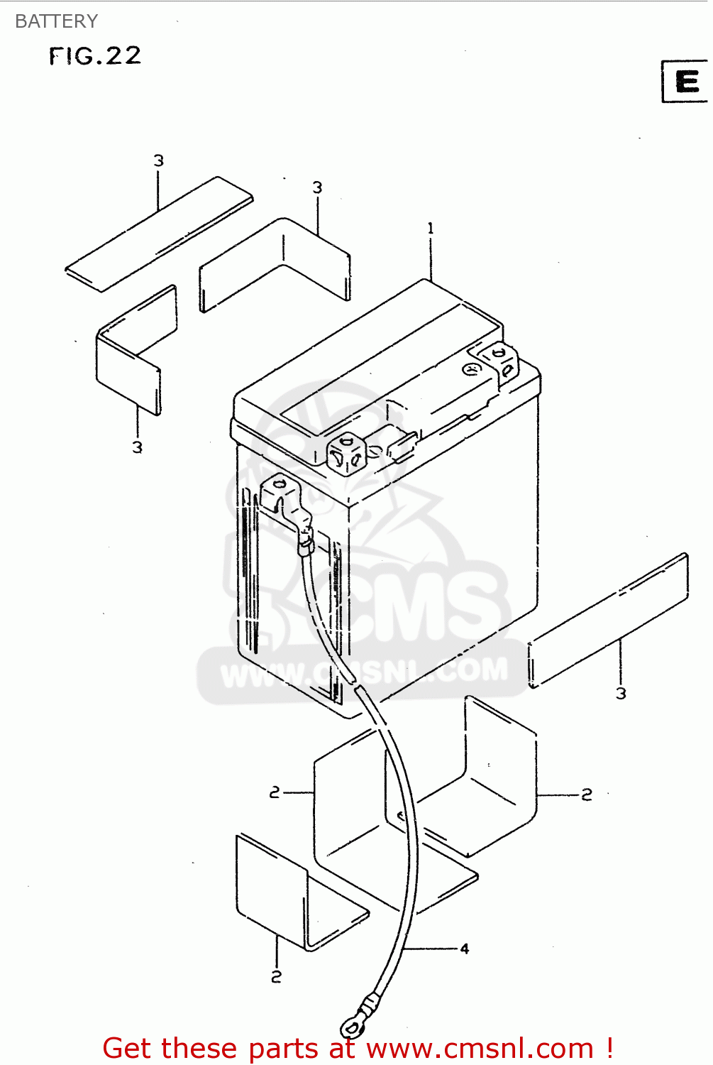 BATTERY DR350SE 1998 (X)