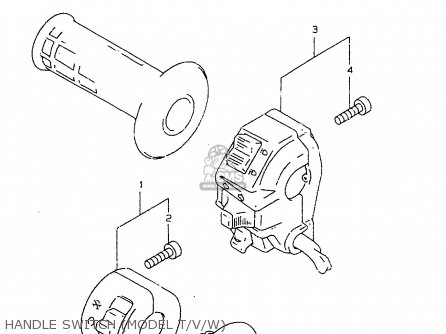 HANDLE SWITCH (MODEL T/V/W) - DR350SE 1998 (X)