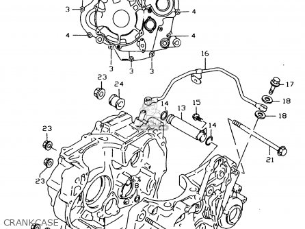 CRANKCASE - DR350SE 1998 (X)