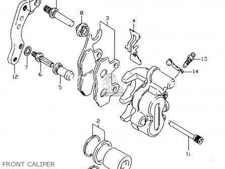 FRONT CALIPER - DR350SE 1998 (X)