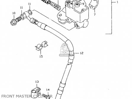 FRONT MASTER CYLINDER - DR350SE 1998 (X)