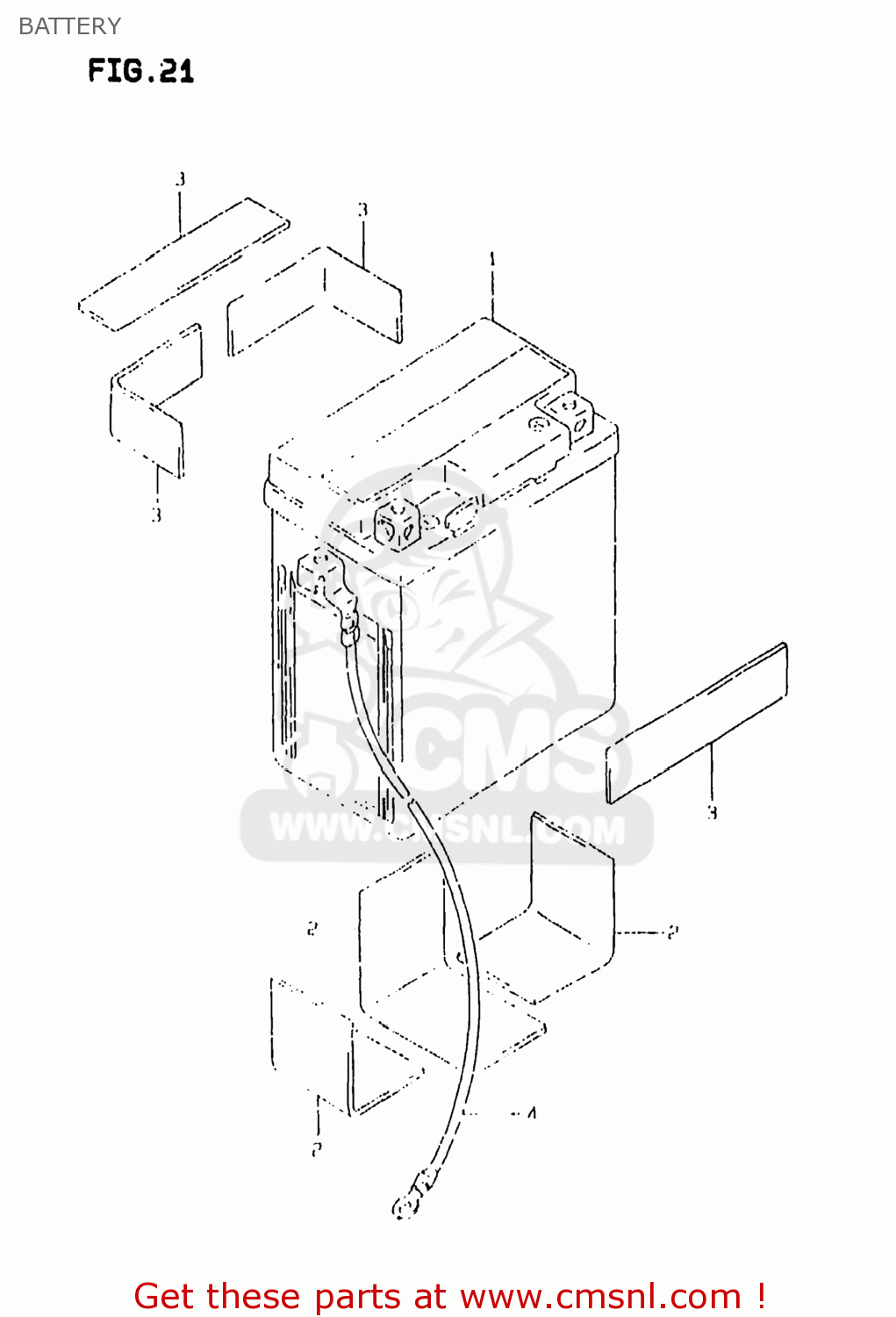 BATTERY DR350SE 1999 (X) USA (E03)