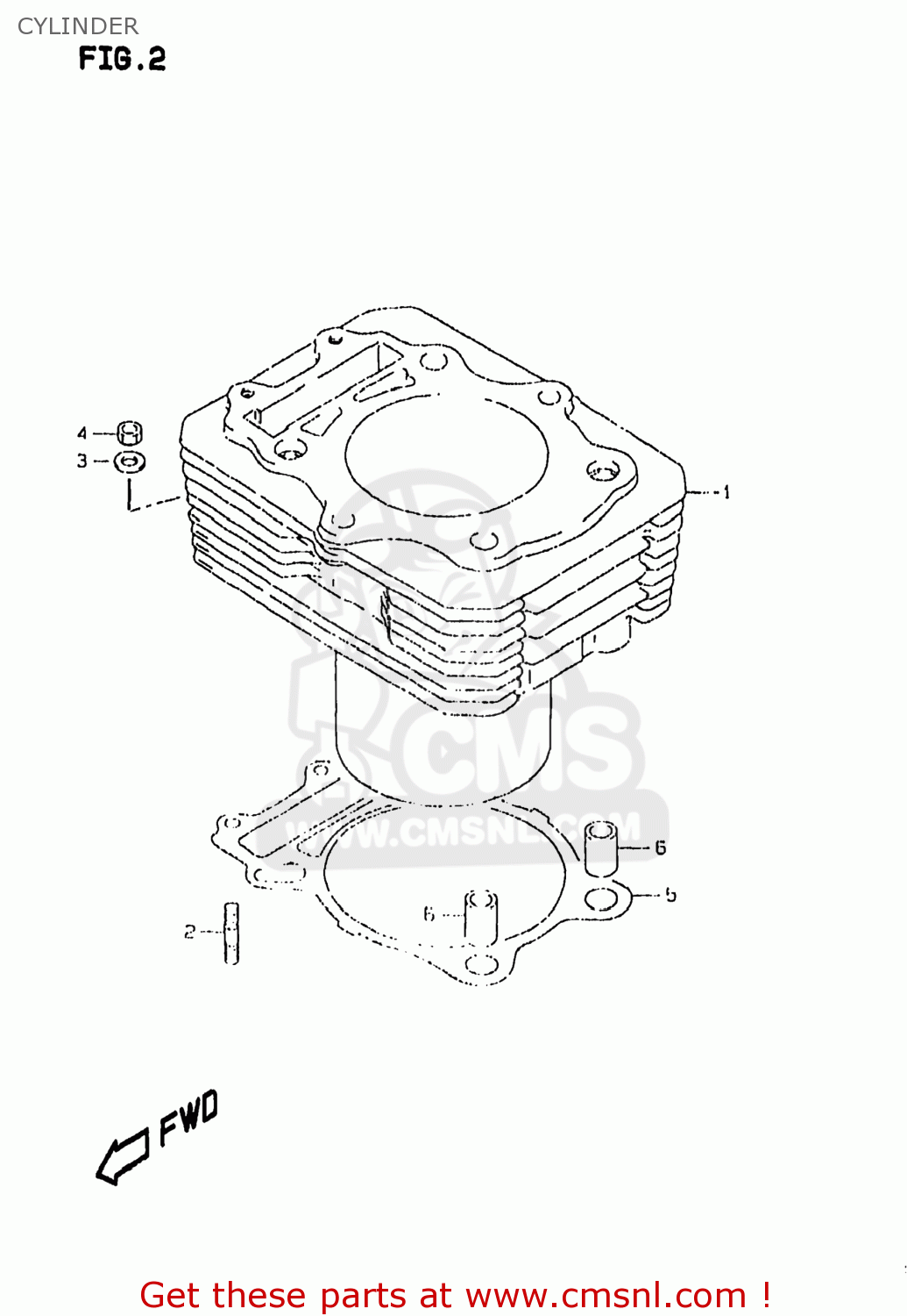 CYLINDER DR350SE 1999 (X) USA (E03)