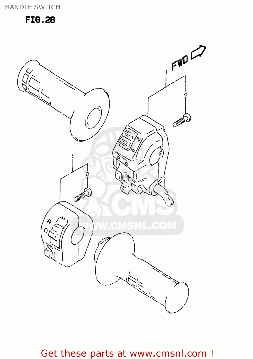 HANDLE SWITCH DR350SE 1999 (X) USA (E03)