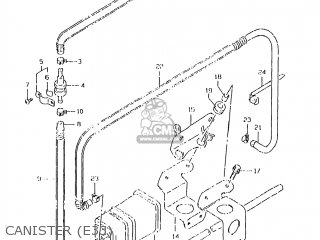CANISTER (E33) - DR350SE 1999 (X) USA (E03)