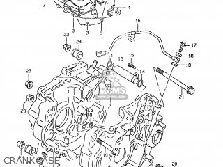 CRANKCASE - DR350SE 1999 (X) USA (E03)
