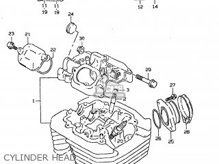 CYLINDER HEAD - DR350SE 1999 (X) USA (E03)