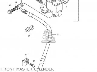FRONT MASTER CYLINDER - DR350SE 1999 (X) USA (E03)
