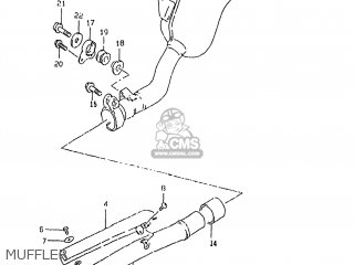 MUFFLER - DR350SE 1999 (X) USA (E03)