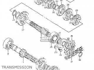 TRANSMISSION - DR350SE 1999 (X) USA (E03)