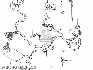 WIRING HARNESS - DR350SE 1999 (X) USA (E03)