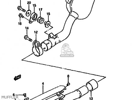 MUFFLER - DR350SH 1992 (N) (E04 E18 E21 E22)