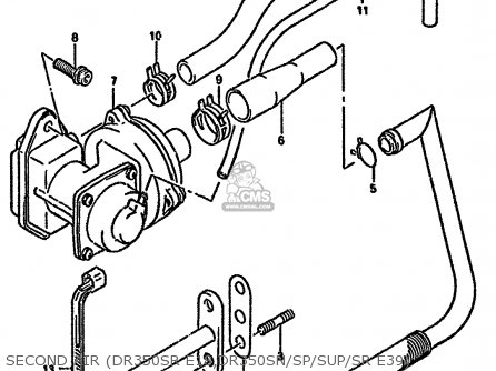 SECOND AIR (DR350SR E18,DR350SN/SP/SUP/SR E39) - DR350SH 1992 (N) (E04 E18 E21 E22)