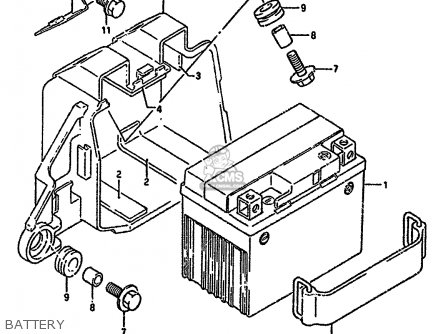 BATTERY - DR350SH 1992 (N) (E04 E18 E21 E22)