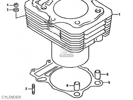 CYLINDER - DR350SH 1992 (N) (E04 E18 E21 E22)