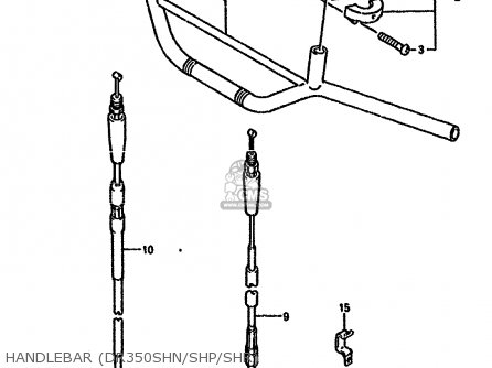 HANDLEBAR (DR350SHN/SHP/SHR) - DR350SH 1992 (N) (E04 E18 E21 E22)