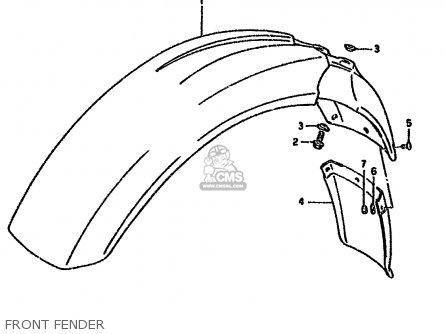 FRONT FENDER - DR350SH 1993 (P) (E04 E18 E21 E22)