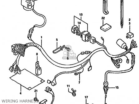 WIRING HARNESS - DR350SH 1994 (R) AUSTRALIA (E22)