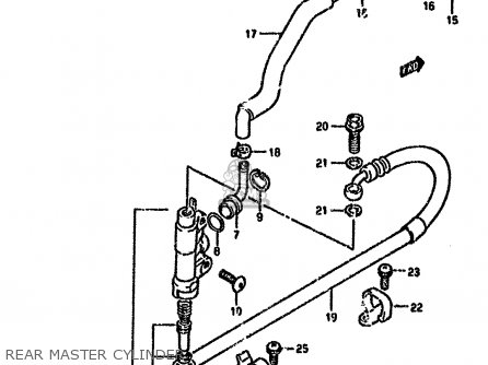 REAR MASTER CYLINDER - DR350SH 1994 (R) AUSTRALIA (E22)