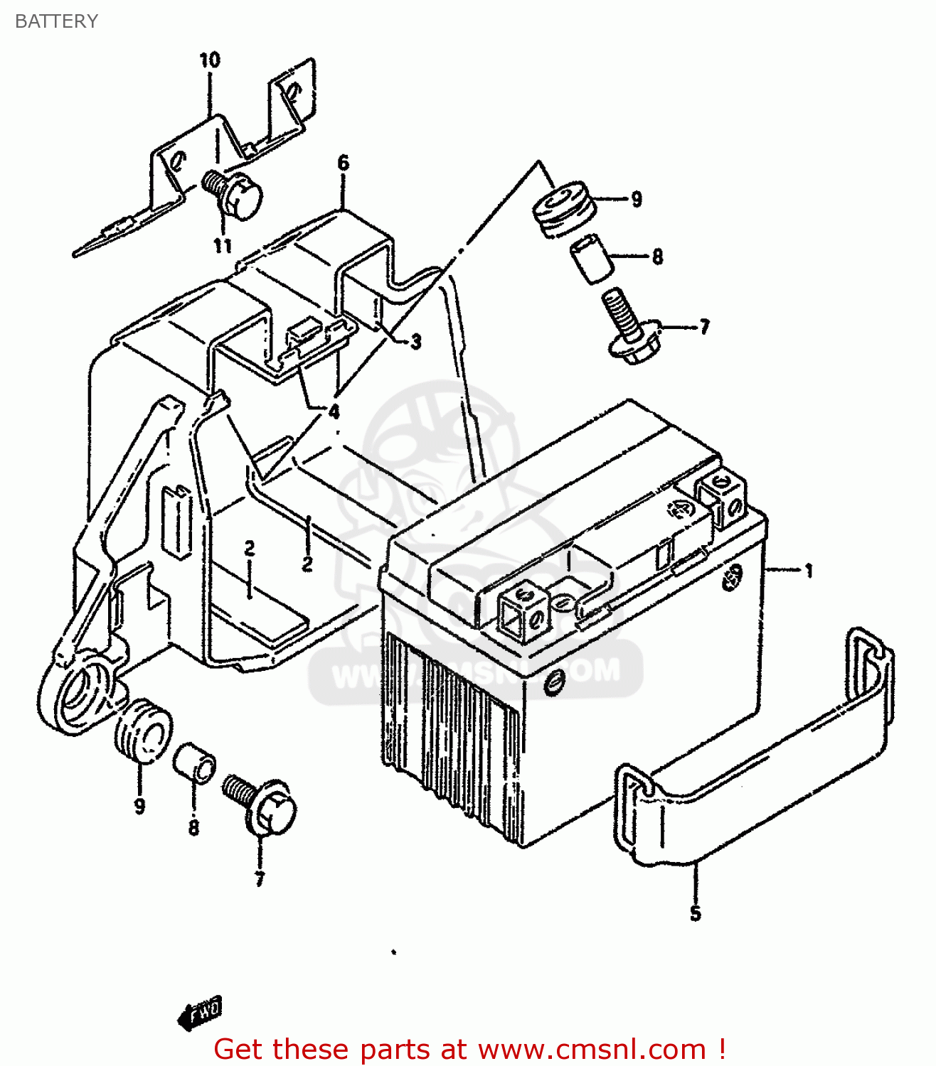 BATTERY DR350SU 1993 (P) AUSTRIA ( E39)