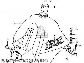 FUEL TANK (MODEL R E24) - DR350SU 1993 (P) AUSTRIA ( E39)