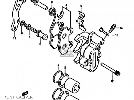 FRONT CALIPER - DR350SU 1993 (P) AUSTRIA ( E39)