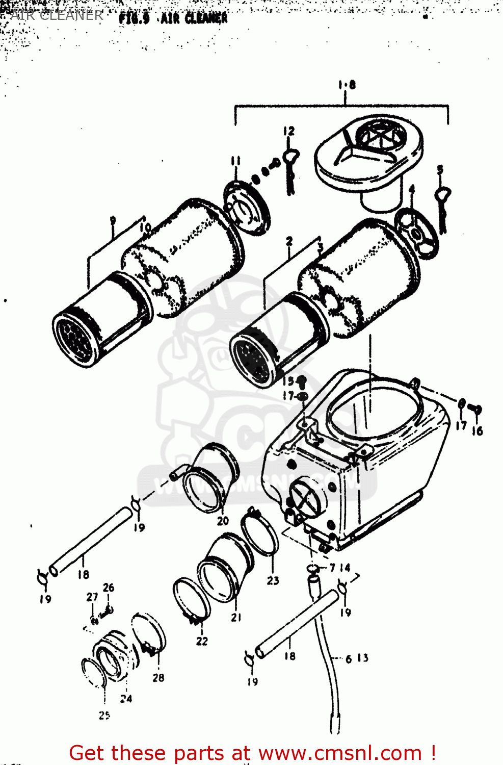 AIR CLEANER DR370 1978 (C) USA (E03)