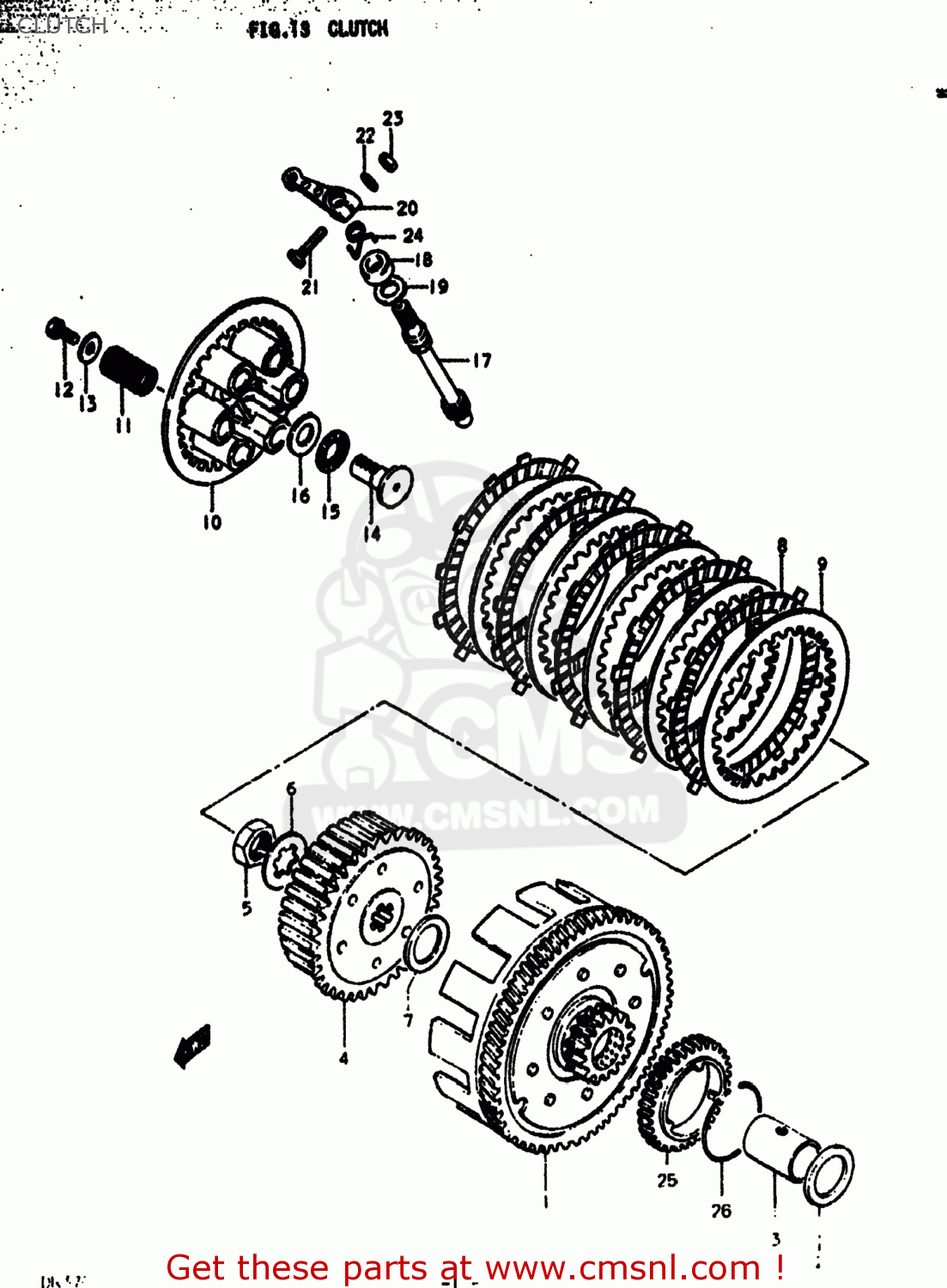 CLUTCH DR370 1978 (C) USA (E03)