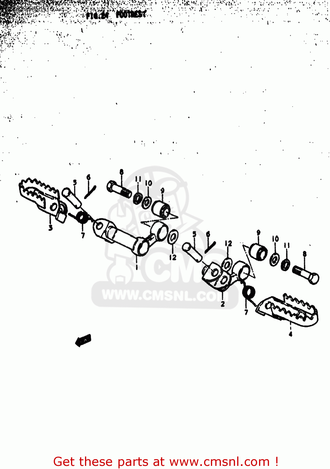 FOOTREST DR370 1978 (C) USA (E03)