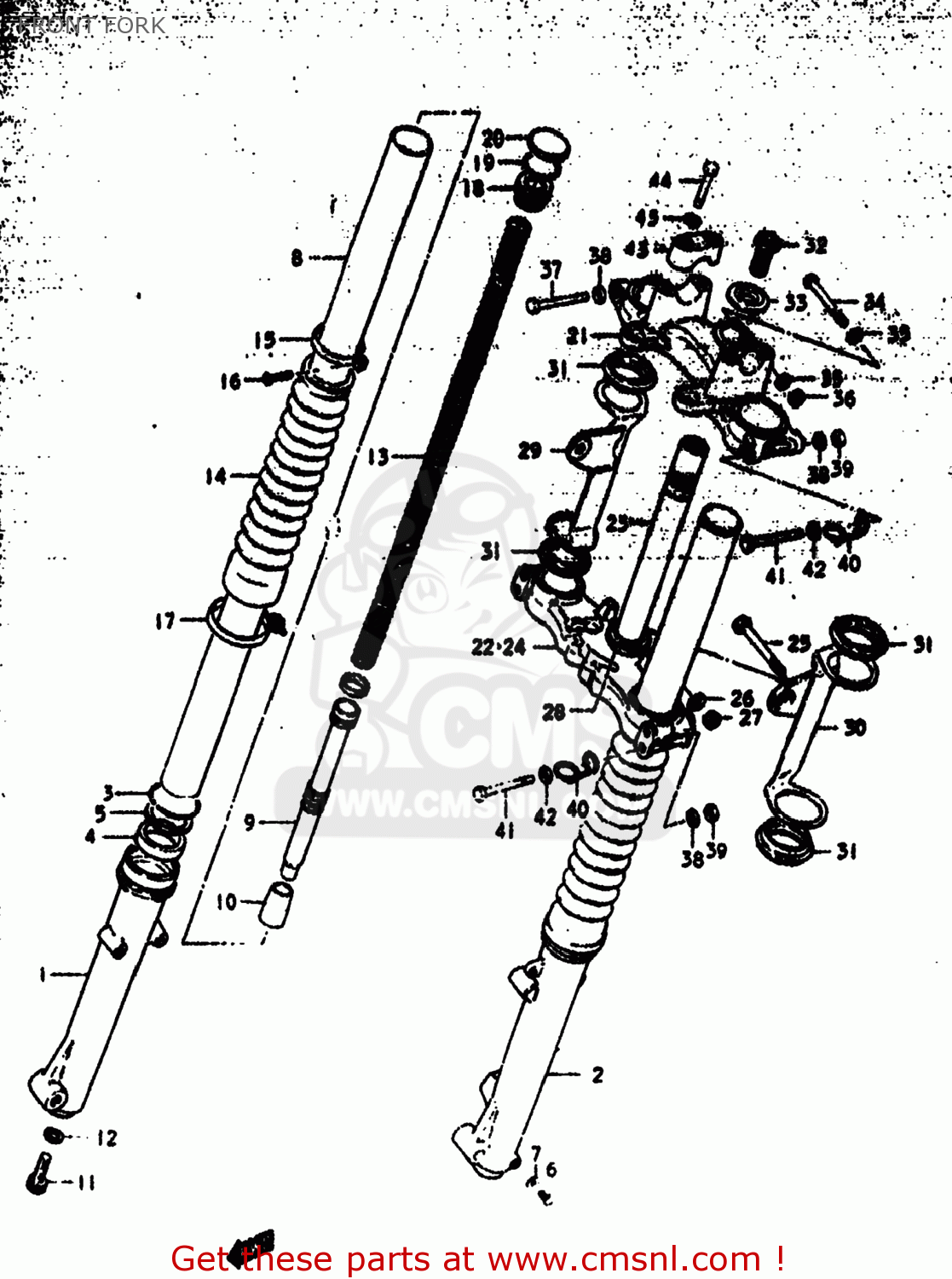 FRONT FORK DR370 1978 (C) USA (E03)