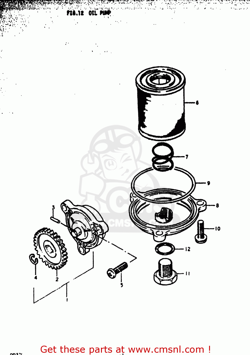 OIL PUMP DR370 1978 (C) USA (E03)