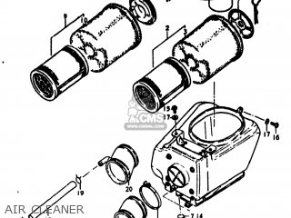 AIR CLEANER - DR370 1978 (C) USA (E03)