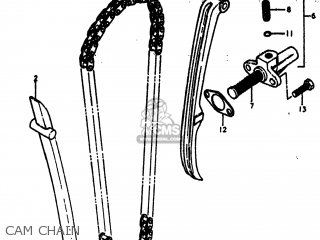 CAM CHAIN - DR370 1978 (C) USA (E03)