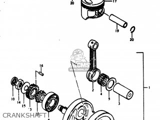 CRANKSHAFT - DR370 1978 (C) USA (E03)