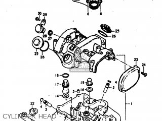 CYLINDER HEAD - DR370 1978 (C) USA (E03)