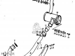 MUFFLER - DR370 1978 (C) USA (E03)