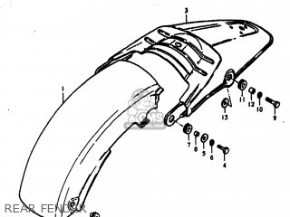 REAR FENDER - DR370 1978 (C) USA (E03)